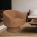 Poltrona Decorativa Liz Base Fixa Bouclé Terracota - Nexta Casa