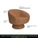 Poltrona Decorativa Liz Base Fixa Bouclé Terracota - Nexta Casa