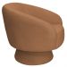 Poltrona Decorativa Liz Base Fixa Bouclé Terracota - Nexta Casa
