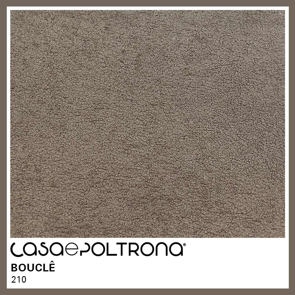Poltrona Decorativa Liz Base Giratória Bouclê Marrom - Nexta Casa