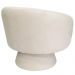 Poltrona Decorativa Liz Base Giratória Bouclê Off White - Nexta Casa