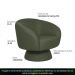 Poltrona Decorativa Liz Base Giratória Linho Verde - Nexta Casa