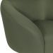 Poltrona Decorativa Liz Base Giratória Linho Verde - Nexta Casa