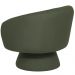 Poltrona Decorativa Liz Base Giratória Linho Verde - Nexta Casa