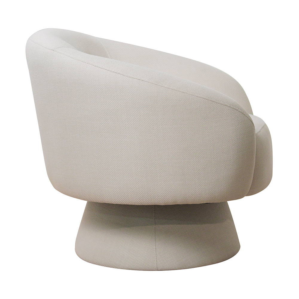 Poltrona Decorativa Liz Fixa Linhão Off White - Nexta Casa