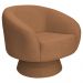 Poltrona Decorativa Liz Giratória Bouclé Terracota - Nexta Casa