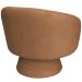 Poltrona Decorativa Liz Giratória Bouclé Terracota - Nexta Casa