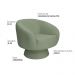 Poltrona Decorativa Liz Giratória Bouclé Verde Claro - Nexta Casa
