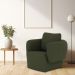 Poltrona Decorativa Sala de Estar Duna Linho Verde Musgo - Nexta Casa