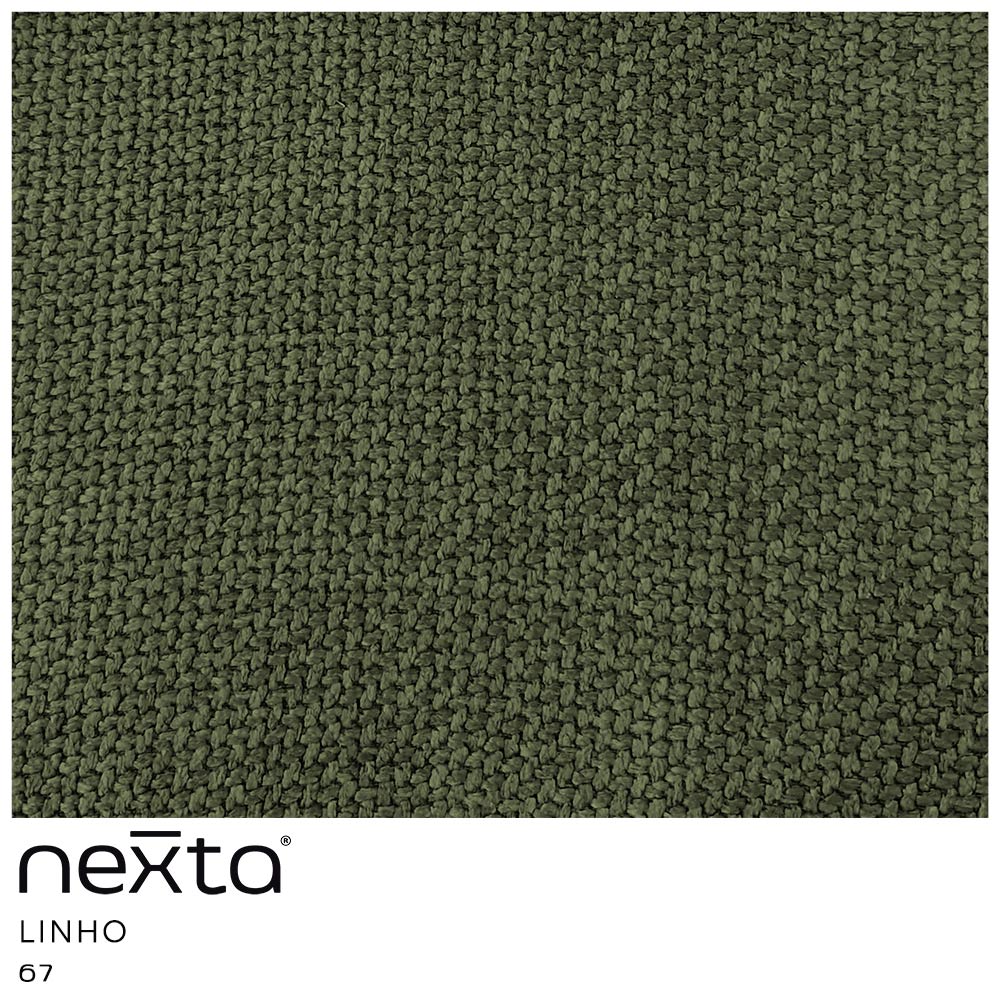 Poltrona Decorativa Sala de Estar Duna Linho Verde Musgo - Nexta Casa