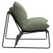 Poltrona Decorativa Turim Base Aço Preto Recouro Black Poliéster Verde - Nexta Casa