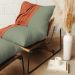 Poltrona Decorativa Turim Base Aço Preto Recouro Camel Poliéster Verde - Nexta Casa