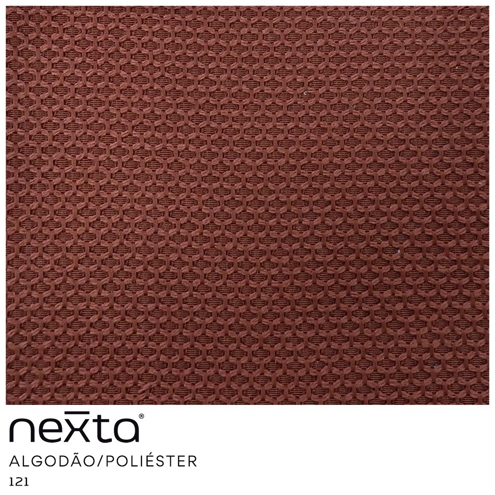 Poltrona Decorativa Yves Base Madeira Castanho Linho Marsala - Nexta Casa
