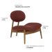 Poltrona Decorativa Yves Base Madeira Castanho Linho Marsala - Nexta Casa