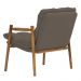 Poltrona Hermes Base Madeira Castanho Bouclé Marrom - Nexta Casa
