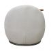 Poltrona Kaira Mesa Lateral Direita Fixa Titânio Bouclé Creep Off White - Nexta Casa