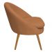 Poltrona Para Sala Rafa Pés Palito Castanho Bouclé Terracota - Nexta Casa