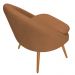 Poltrona Para Sala Rafa Pés Palito Castanho Bouclé Terracota - Nexta Casa