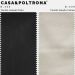 Puff Decorativo Lewis 45x45 cm Pés Preto Suede Preto/Veludo Creme - Nexta Casa