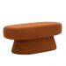 Puff Decorativo Orgânico Liz Sala de Estar Linho Terracota -  Nexta Casa