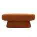 Puff Decorativo Orgânico Liz Sala de Estar Linho Terracota -  Nexta Casa