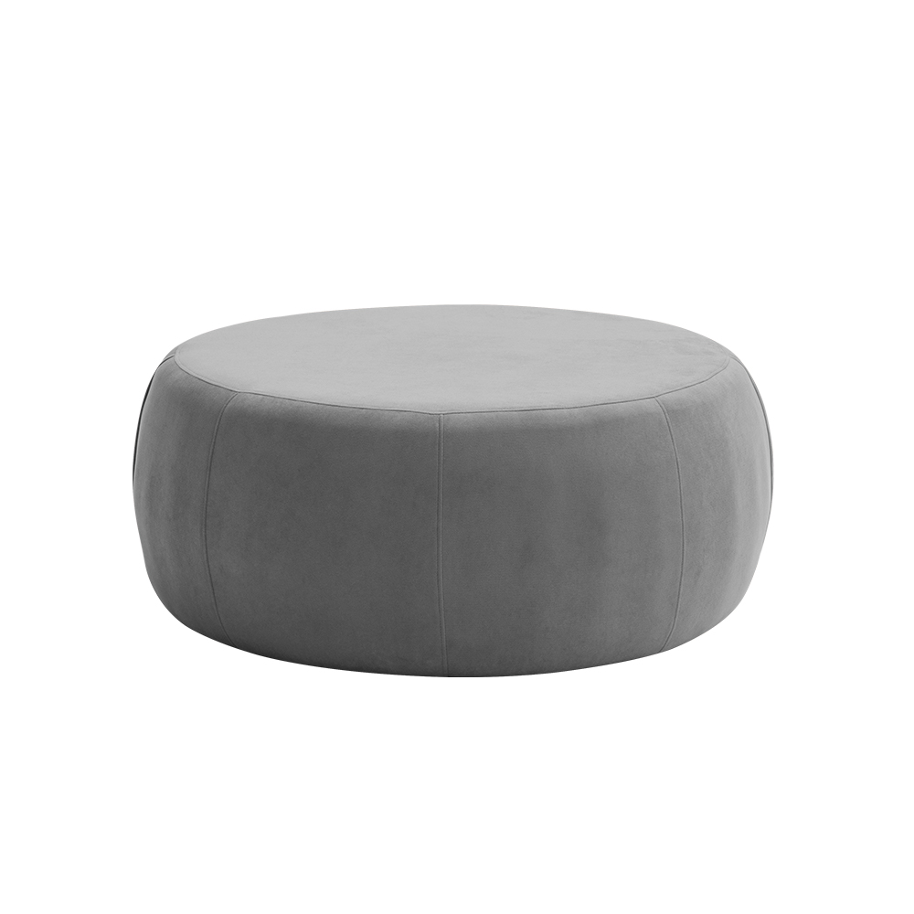 Puff Decorativo Redondo Golf 105x105cm Poliéster Cinza - Nexta Casa
