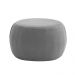 Puff Decorativo Redondo Golf 70x70cm Poliéster Cinza - Nexta Casa