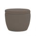 Puff Decorativo Redondo Kaira Bouclé Marrom - Nexta Casa