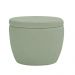 Puff Decorativo Redondo Kaira Bouclé Verde Claro - Nexta Casa