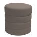 Puff Decorativo Redondo Mid Bouclé Marrom - Nexta Casa