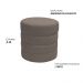 Puff Decorativo Redondo Mid Bouclé Marrom - Nexta Casa