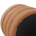 Puff Decorativo Redondo Mid Bouclé Terracota - Nexta Casa