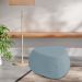 Puff Orgânico Decorativo 75cm Orbis Bouclé Azul Claro - Nexta Casa