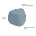 Puff Orgânico Decorativo 75cm Orbis Bouclé Azul Claro - Nexta Casa