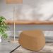 Puff Orgânico Decorativo 75cm Orbis Bouclé Terracota - Nexta Casa