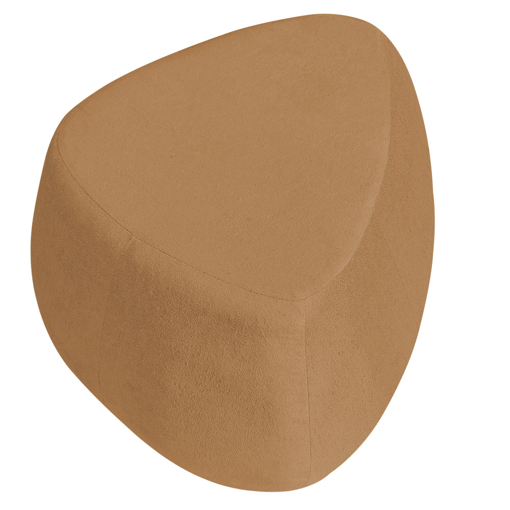 Puff Orgânico Decorativo 75cm Orbis Bouclé Terracota - Nexta Casa