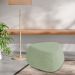 Puff Orgânico Decorativo 75cm Orbis Bouclé Verde Claro - Nexta Casa