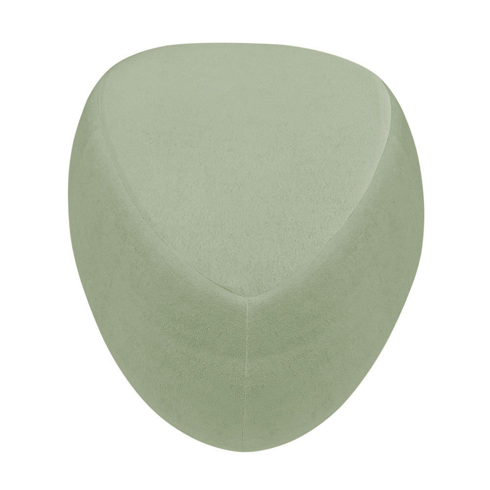 Puff Orgânico Decorativo 75cm Orbis Bouclé Verde Claro - Nexta Casa