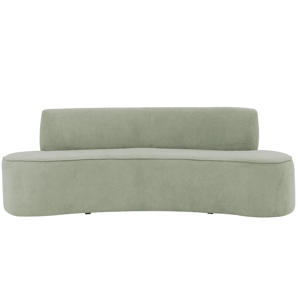 Sofá 02 Lugares 150cm Mônaco Poliéster Verde Claro - Nexta Casa