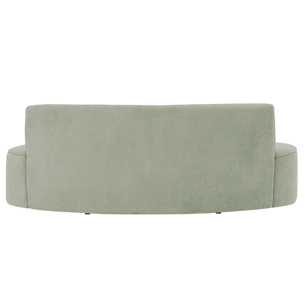 Sofá 03 Lugares 180cm Mônaco Poliéster Verde Claro - Nexta Casa