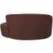 Sofá Curvo 02 Lugares 150cm Eron Braço Direito Veludo Terracota - Nexta Casa