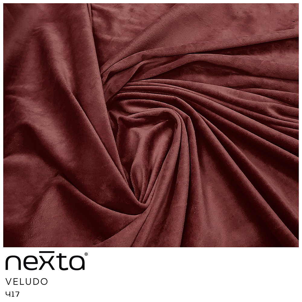 Sofá Curvo 02 Lugares 150cm Eron Braço Direito Veludo Terracota - Nexta Casa