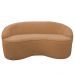 Sofá Curvo Montserrat 150cm 02 Lugares Bouclé Terracota - Nexta Casa