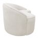 Sofá Curvo Montserrat 150cm 02 Lugares Bouclê Off White - Nexta Casa