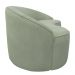 Sofá Curvo Montserrat 150cm 02 Lugares Bouclê Verde Claro - Nexta Casa