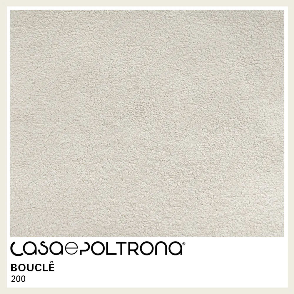Sofá Curvo Montserrat 180cm 03 Lugares Bouclê Off White - Nexta Casa
