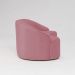 Sofá Curvo Montserrat 180cm 03 Lugares Veludo Rosa - Nexta Casa