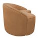 Sofá Curvo Montserrat 210cm 03 Lugares Bouclé Terracota - Nexta Casa
