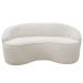 Sofá Curvo Montserrat 210cm 03 Lugares Bouclê Off White - Nexta Casa