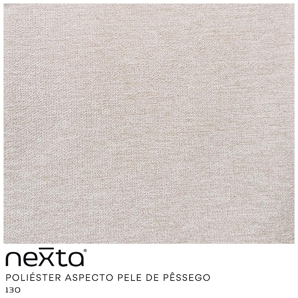 Sofá Living Unne 3 Lugares 210cm Terminal Esquerdo Velusoft Bege - Nexta Casa